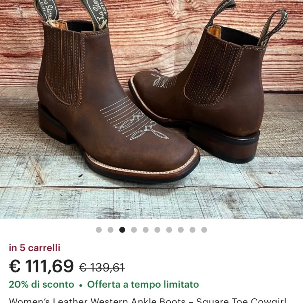 Handmade Western Women's leather boots